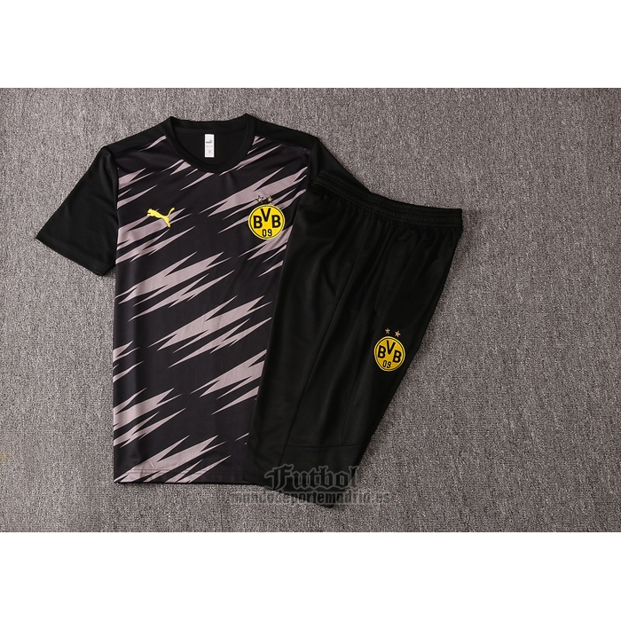 Chandal del Borussia Dortmund Manga Corta 2020-2021 Negro